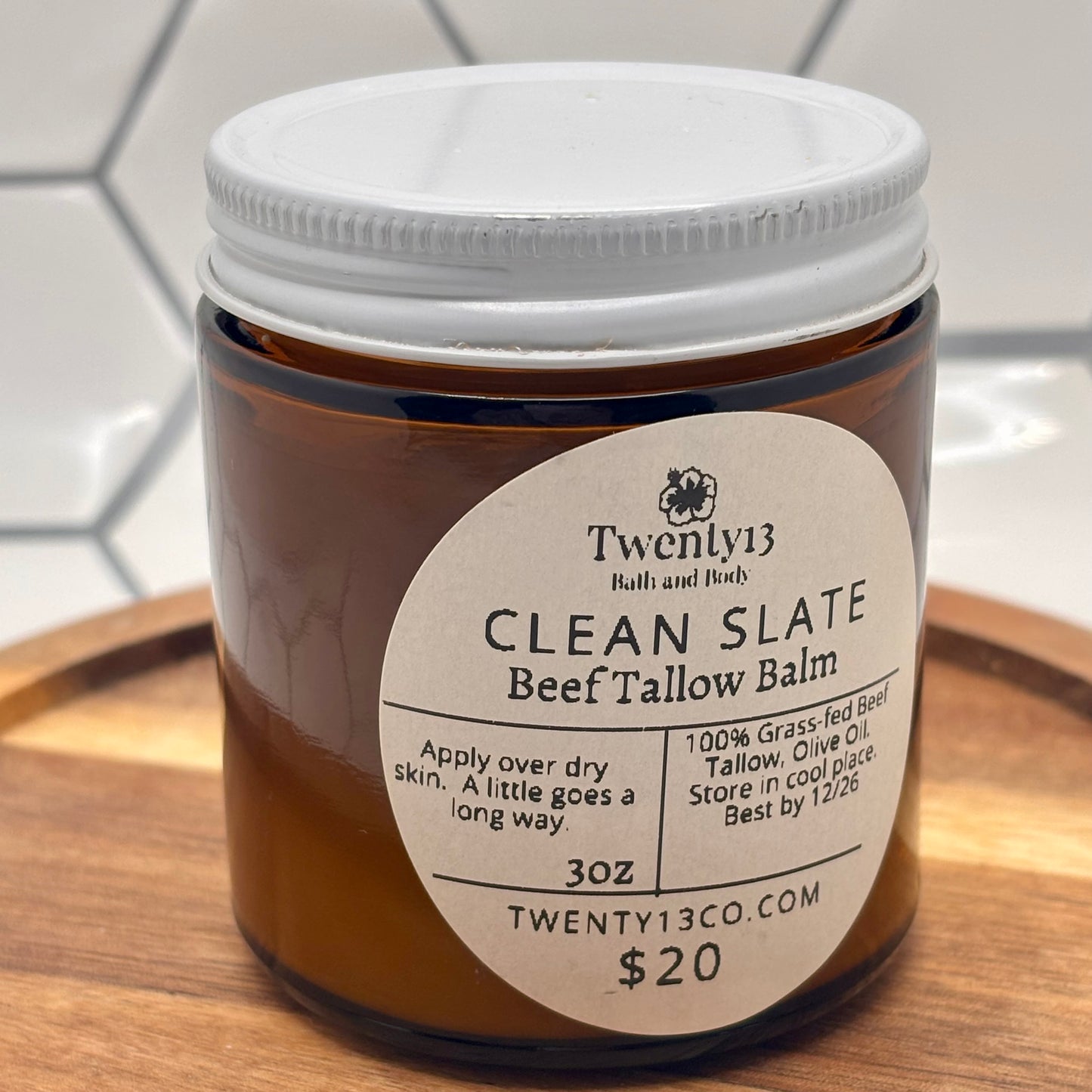 3.5 oz Handcrafted Tallow Balm