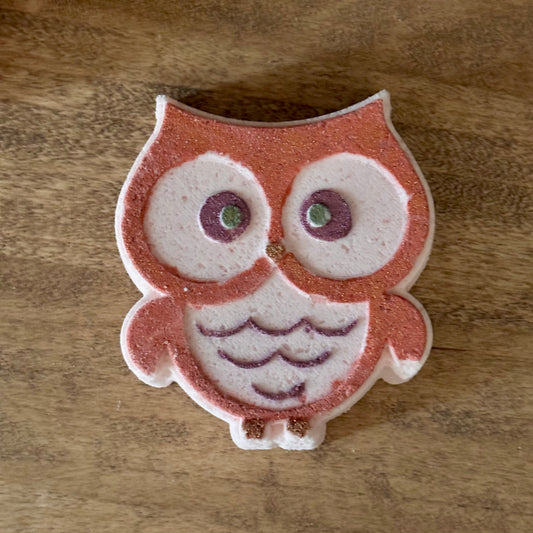 Harvest Moon Bath Bomb-Owl with 3d Print Inside