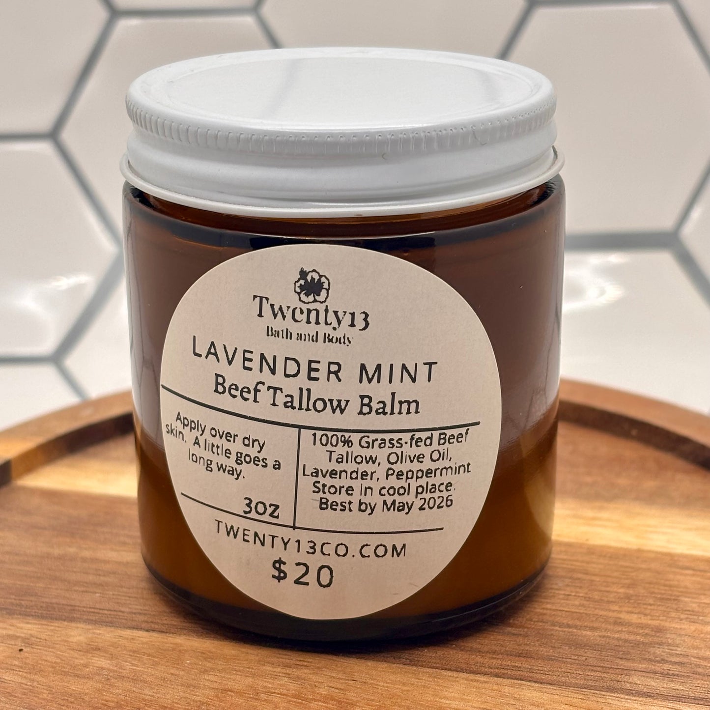 3.5 oz Handcrafted Tallow Balm