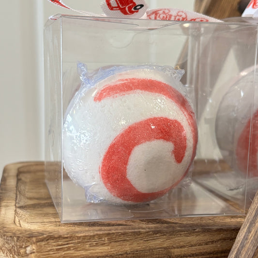 Candy Cane Bath Bomb